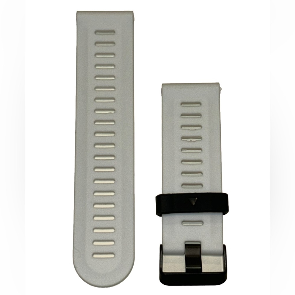Watch Band 25mm White Rubber Replacement 4 Nixon 51-30 Strap Garmin Silicone NEW